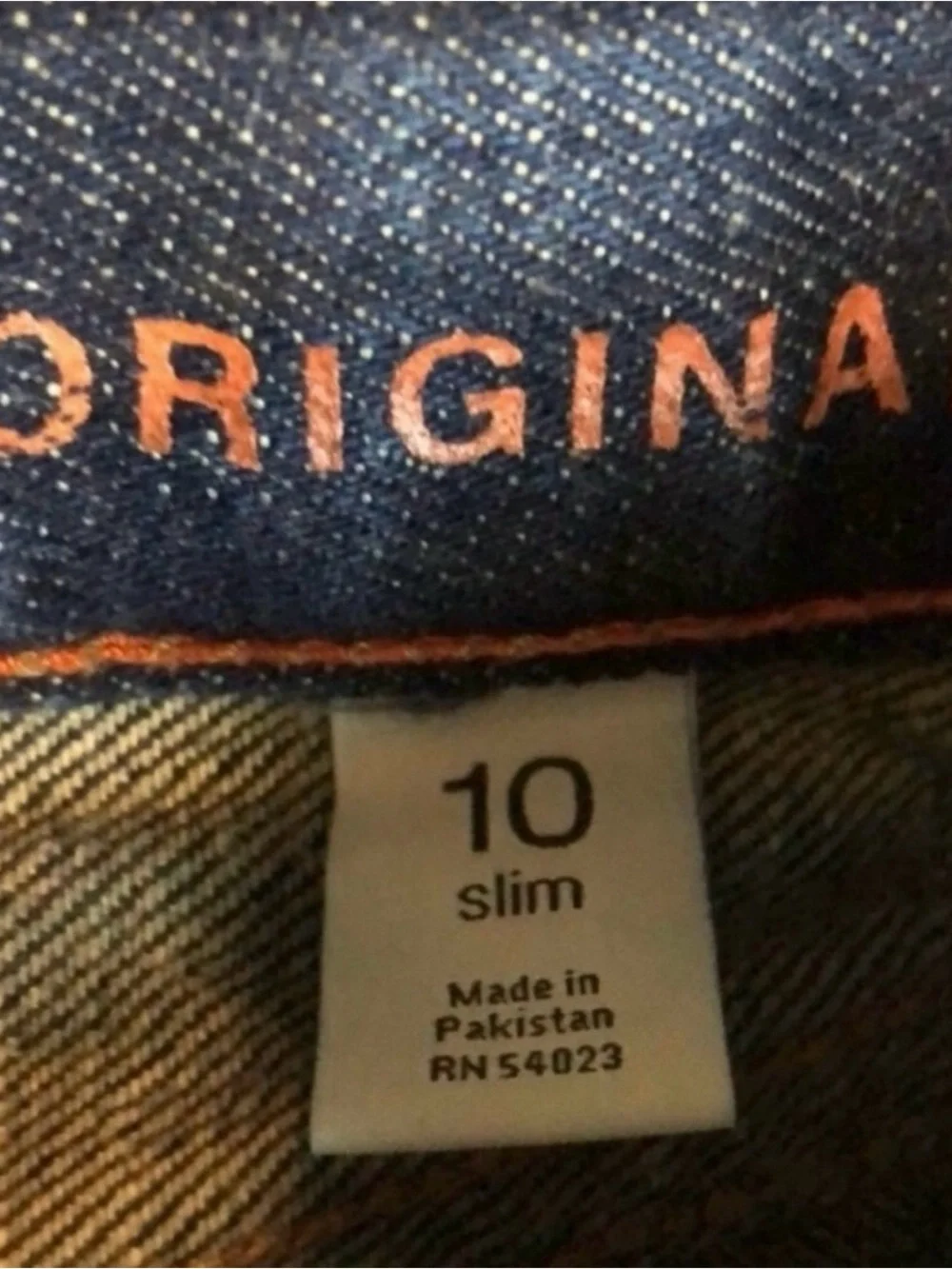 Gap Jeans Kids Boys Original Slim Leg Denim Blue Jeans Casual Preppy Sz 10 Slim